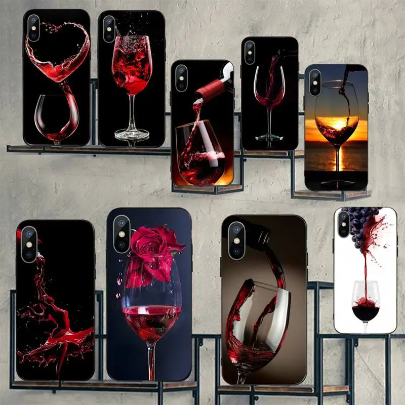 

Red wine Phone Case for iPhone 11 12 pro XS MAX 8 7 6 6S Plus X 2020 XR mini