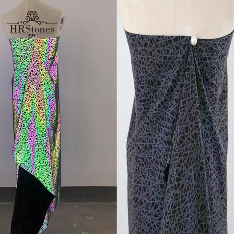 

Cloth Colorful Gradient Cloth Printing Personality Reflective Cloth Strip Photography Manual DIY Creative Fabric