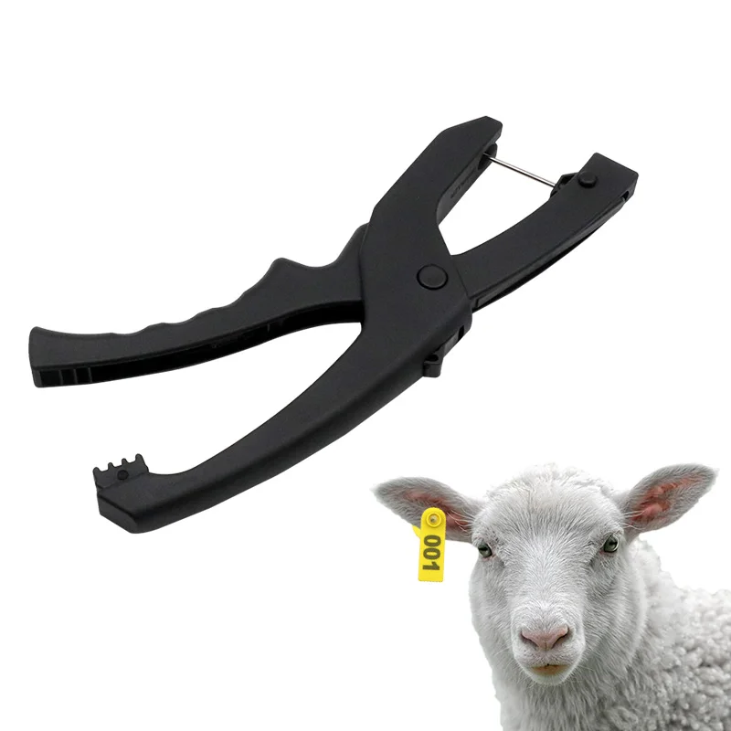 Cattle Livestock Ear Tag Applicator Cutter Pliers for Cow Pig Sheep Goat Identification Farm Animal Tag Pliers