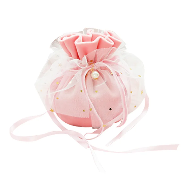 Solid Color Flannelette Gift Storage Bags Sachets Drawstring Candy Snack Packing Bag Wedding Party Supplied Sweet Package Boxes | Дом и сад
