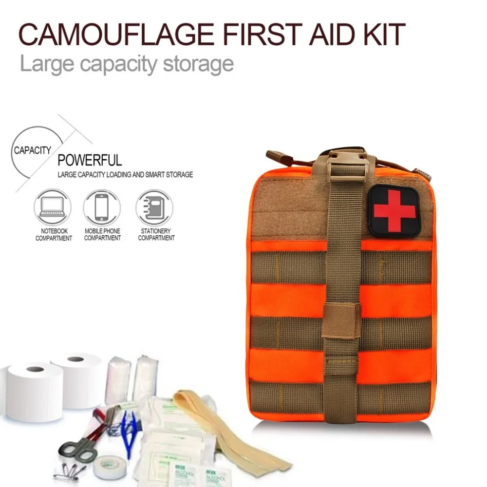OUTDA тактический мешок Первой Помощи Коробка для медицинских предназначений Молл ЕМТ аварийный мешок выживания Открытый медицинский ящик большой размер SOS сумка/пакет