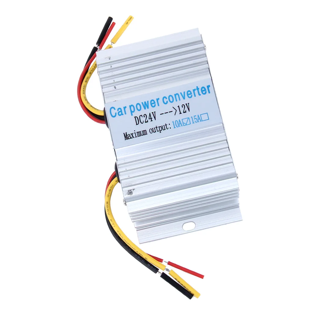 Car Power Supply DC 24V To 12V 10A Converter Step Down Inverter Transformer