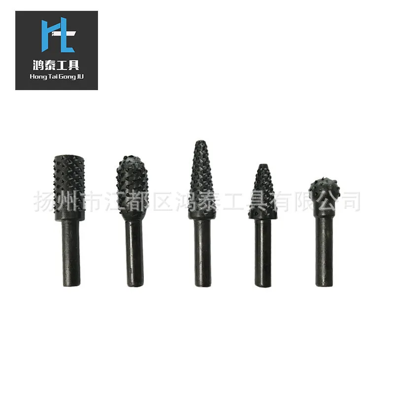 

5PCS File Drill Bit File Suits Woodworking Carving Tool round Handle Rotary File Set