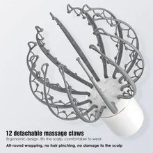 

Electric Head Massager Octopus Claw Scalp Vibration Massage For Stress Relief 3 Modes Portable Massager Relieve Head Fatigue