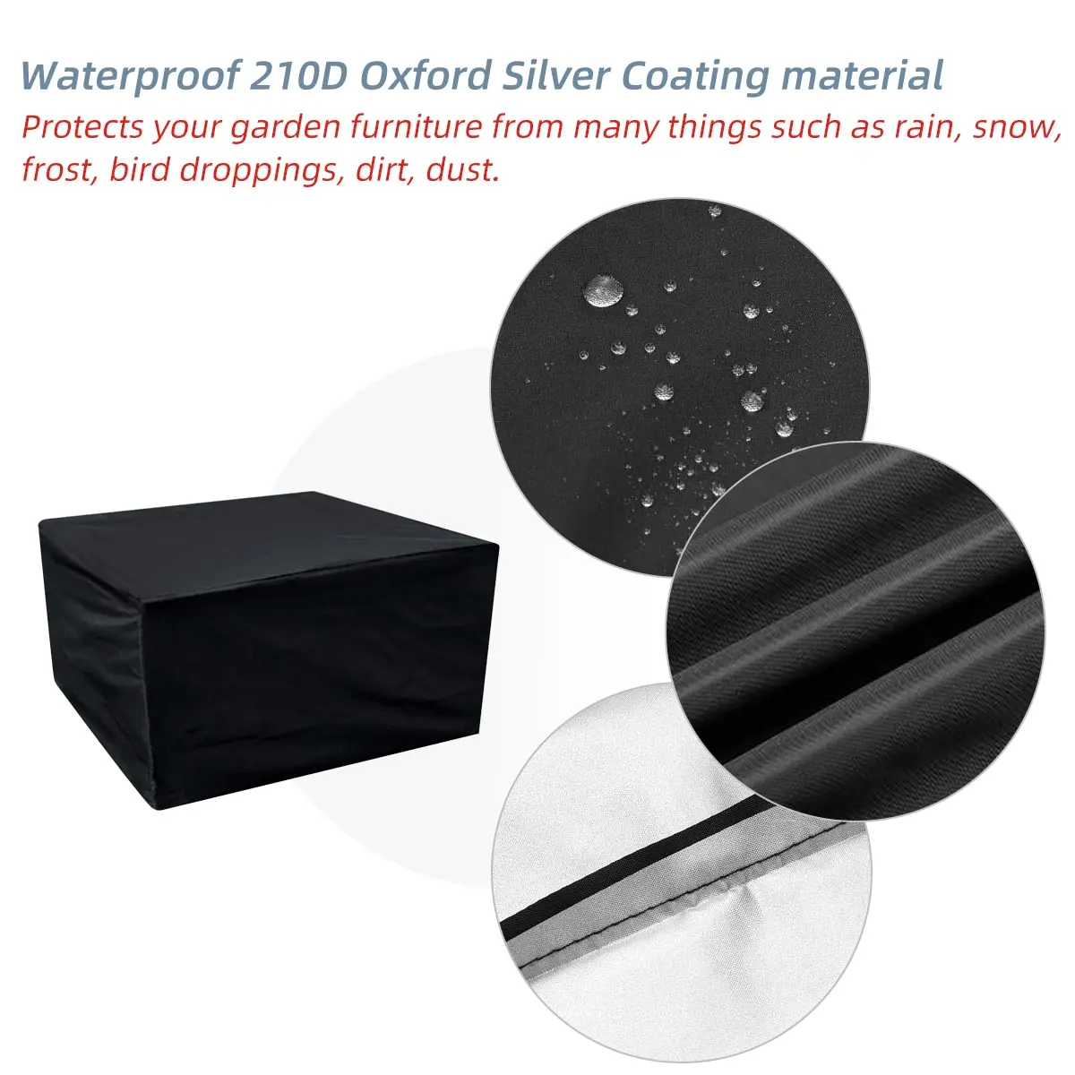 5Sizes Waterproof Outdoor Patio Garden Furniture Covers Rain Snow Chair covers for Sofa Table Chair Dust Proof Protective Case