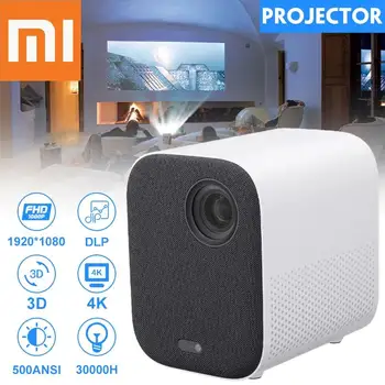 Billige XIAOMI Mijia Projektor MINI TV Full HD 1080P 3D LED AI 2 + 8GB 30000 Wifi Bluetooth SJL4014GL DLP Voll Für Theater Globale Version