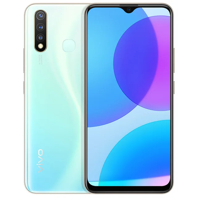 vivo U3 Snapdragon 675 смартфон 6,53 дюйма 5000 мАч большой аккумулятор 4 Гб 64 Гб Тройная камера Celular Android 9 сотовые телефоны - Цвет: Cyan