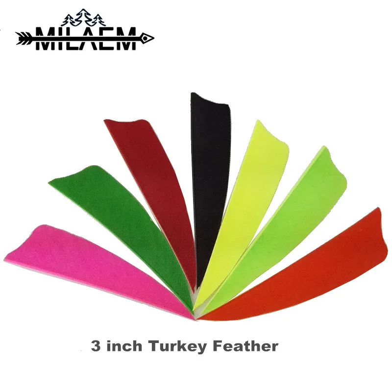 

50 pcs 3 inch Shield Arrow Feather Right Wing Real Fletching Outdoor Shooting And Hunting Accessories Bow And Arrow