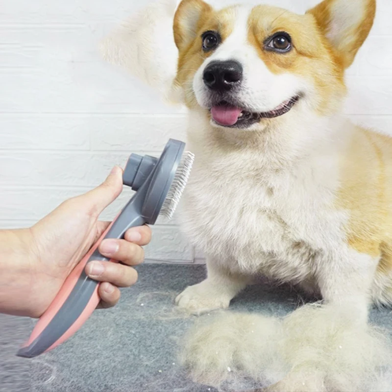 

New Pet Brush Massage Tool Hair Remover for Long Hair Grooming Cat Comb Anti Pulgas Dog Cleaning Supplies Comb Pet Hair Remover