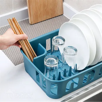 

faroot 2020 New Nordic Sink Dish Rack Put Dish Rack Drain Rack Household Kitchen Sink Tableware Plastic Tableware Rack Storage
