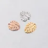 5pcs/lot Polishing Leaf Stainless Steel Decoration Pendant Connectors Bohemia Handmade Charm DIY Earrings Jewelry Making ► Photo 2/6