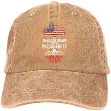 Azmgh85dm Мужская и женская американская бейсбольная кепка с польскими корнями, джинсовая кепка для папы, Кепка водителя грузовика