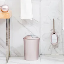 Hanging Modern Toilet Brush Wall Borstel Silicone Cleaning Gold Brush Cleaner Hygienic Toilet Accessories Bathroom Set GTJ50