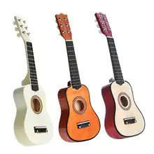 21 Polegada 6 cordas da guitarra acústica com picareta para iniciantes prática 3 cores crianças instrumentos musicais de cordas presente