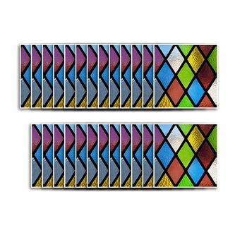 

Multicolour Wallpaper 10X10cm 3D Wall Paper Waterproof Wall Paper Decor for Bathroom Room Kitchen Living Room Wallpaper DIY Self