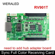 Linsn RV901T синхронная полноцветная приемная карта, работа с картой TS802 для поддержки P2.5 P3 P4 P5 P6 P7.62 P8 P10 Светодиодный модуль