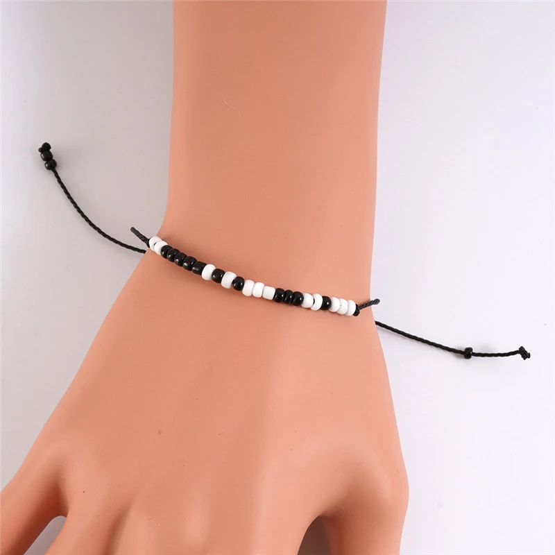 DoreenBeads Morse Code Series Beads Bracelets for Women Men Jewelry Accessories Valentines Friendship Adjustable Gift 1 PC | Украшения и