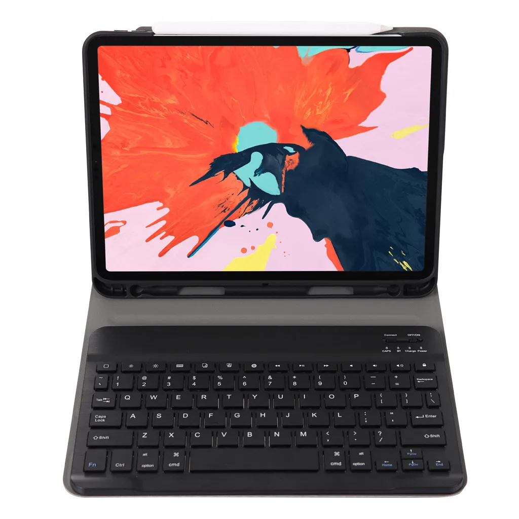 Для iPad Pro 11 дюймов Чехол тонкий корпус подставка для ручки Слот Чехол+ беспроводной Bluetooth 3,0 высокое качество клавиатура Поддержка IOS система