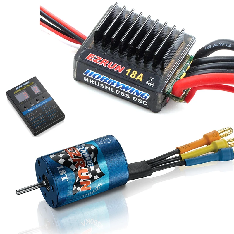 Двигатель Hobbywing EZRun RC ESC Combo EZRUN 2030 12T/18T 7800KV 5200KV бесщеточный двигатель + 18A карта