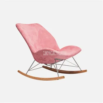 

Louis Fashion Single Rocking Chair Leisure Home Balcony Solid Wood Old Man Adult Lazy Lounge Chair Sofa Living Room Furniture