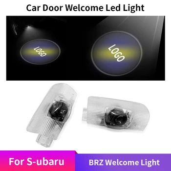 

2PCS Car Door Welcome Light LED Lamp Laser Ghost Shadow Projector LOGO Light For SubaRu BRZ Car Styling Accessories Auto
