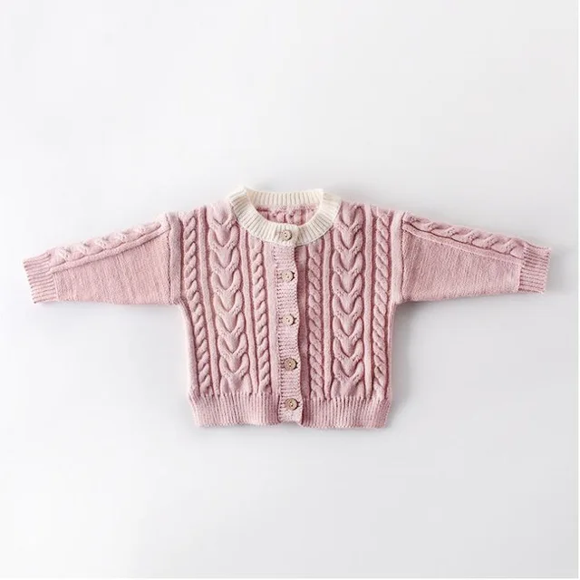 Модный свитер для маленьких девочек; Высококачественный однотонный вязаный свитер; сезон осень-зима; милые мягкие повседневные пальто с круглым вырезом для девочек