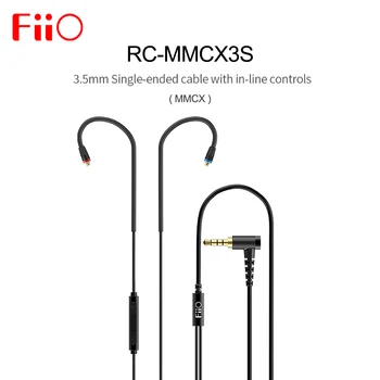 

FIIO RC-MMCX3S RCMMCX3S 3.5mm Single-ended MMCX Connector Cable with In-line Controls Microphone for FH1 F9 PRO FH3 1.2mm