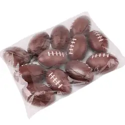 Регби пены шарики для сжимания для снятия стресса, расслабляемые реалистичные бейсбольные спортивные мячи (12 шт)