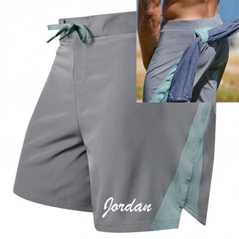 

Mens Shorts Summer Stitching fashion Casual Fitness Gyms Bodybuilding Jogger Training Clothing Quick-drying Shorts Men