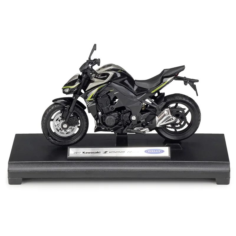WELLY 1/18 весы классический мотор серии 2017 Kawasaki Z1000R литья под давлением Металл