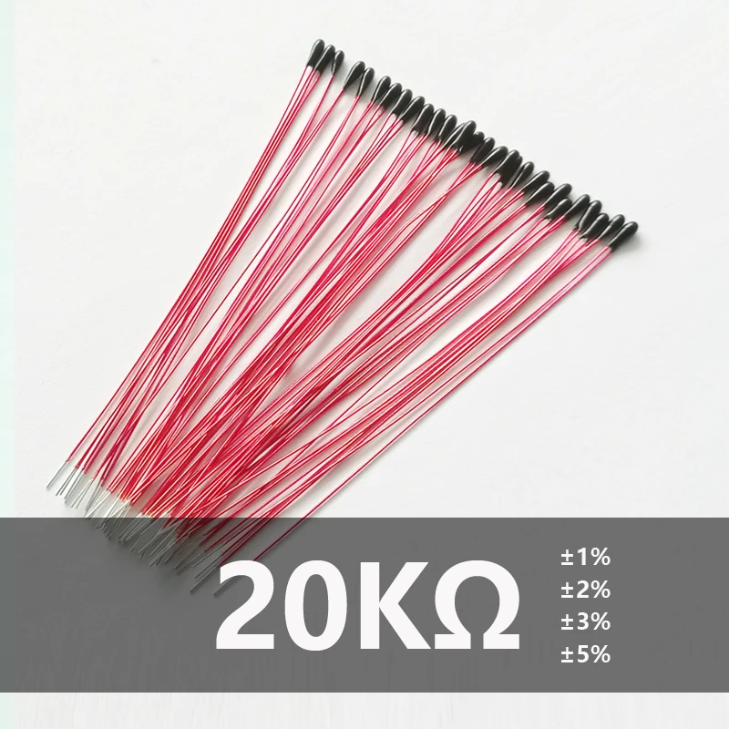 

MEB13 NTC Thermistor 20K 3950 3975 Epoxy resin NTC thermal resistor minature temperature sensor probes in Shanghai Lingee