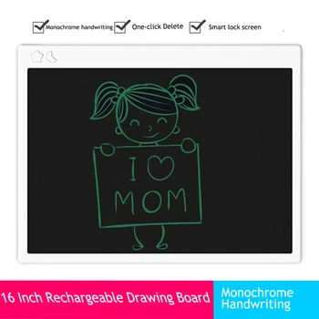 

16 inch LCD Writing Tablet Digital Graphic Partially Drawing Pad Board Children Entertainment Small Blackboard Rechargeable