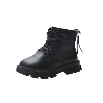 

Boys and Girls Martin Boots Autumn and Winter New Children's British Short Boots Little Girls' Boots Medium Big Kids Shoes 26-36