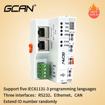 GCAN innovative mini PLC programmable logic controller can extend digital/analog I/O modules randomly.CE ISO approval . new original programmable controller module xc e16yr plc digital i o module do 16 relay