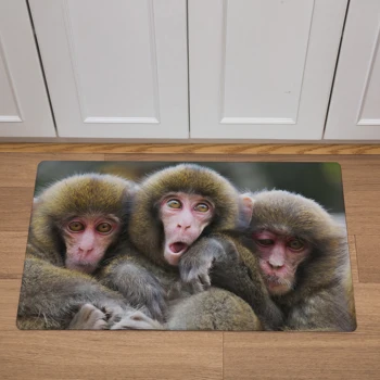 

Cute Monkey Pictures Print Doormat Floor Mat Doormat Kitchen Mat Kitchen Carpet Door Living Room Mats Outdoor 80CM