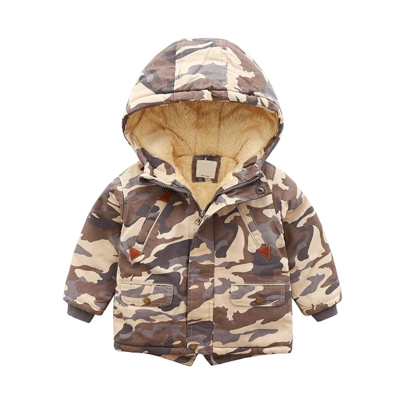 Fashion cotton clothes wholesale new children's wear fashion camouflage coat children plus thick cotton jacket winter