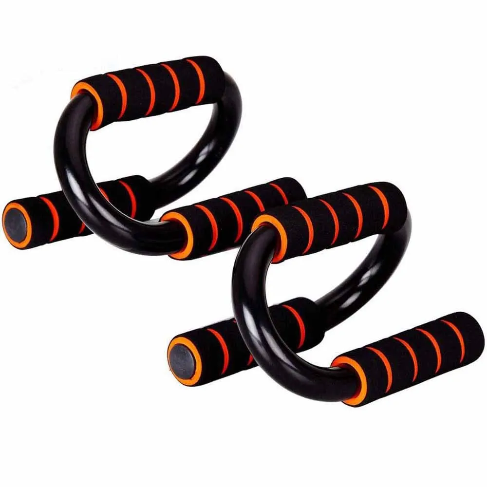 

S Shape Push Up Bars Stand Handle Exercise Training Pushup Chest Arms Tools