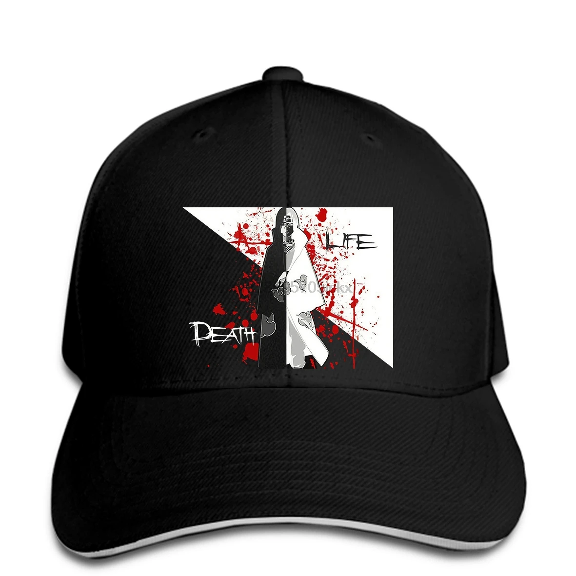 Новейшая забавная мужская бейсбольная Кепка Uchiha death life naruto sasuke movie manga аниме Япония черная бейсболка с козырьком
