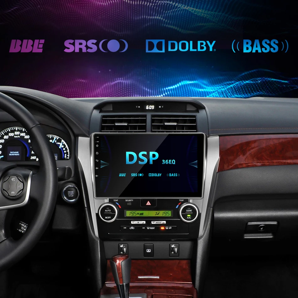 Для Toyota Camry 8 50 55 2012- Android 8,1 2 Din автомагнитола 2G+ 32G coche плееры навигация gps головное устройство RDS тюнер 2din