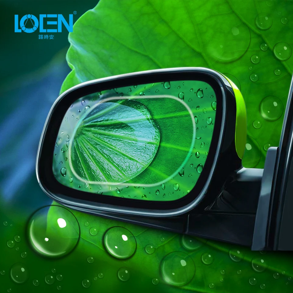 LOEN 2 штуки непромокаемый автомобильный пленка на зеркало заднего вида Стикеры