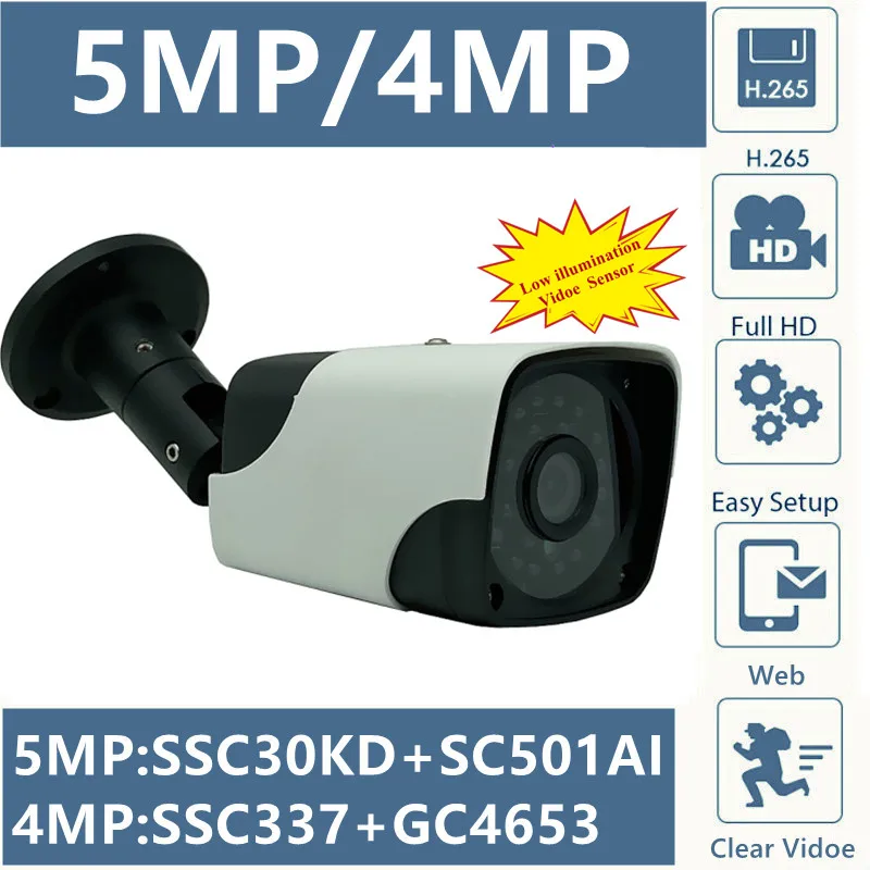 MStar 5/4MP 25FPS 940nm невидисветильник освещение IP Металлическая Цилиндрическая камера