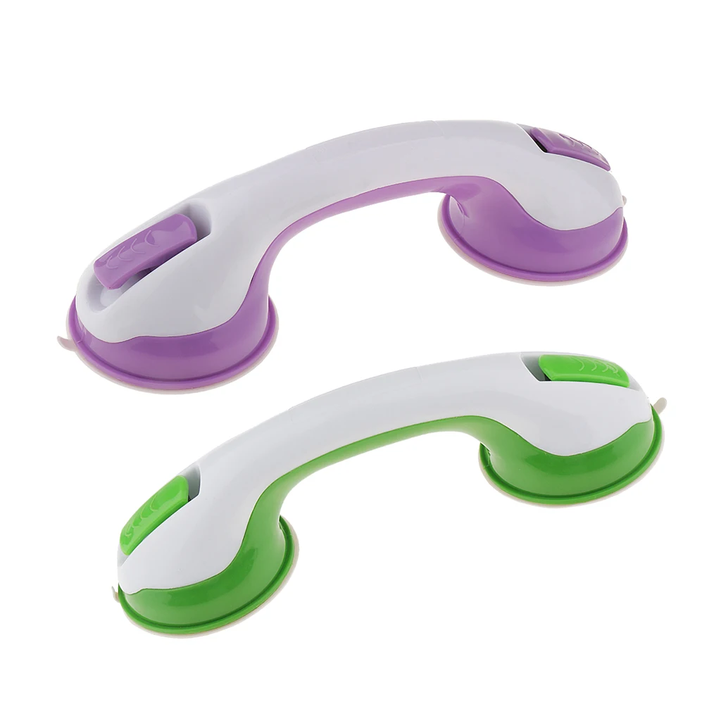 2pcs Suction Grab Bar - Balance Handrail Shower Assist - Toilet, Bathroom, Bathtub Mounted Safety Hand Support Rail