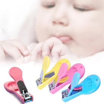 

Safety Toddler Infant Finger Nail Manicure Pedicure Trimmer Nail Cutters Candy Color Baby Nail Clippers Baby Nail Care