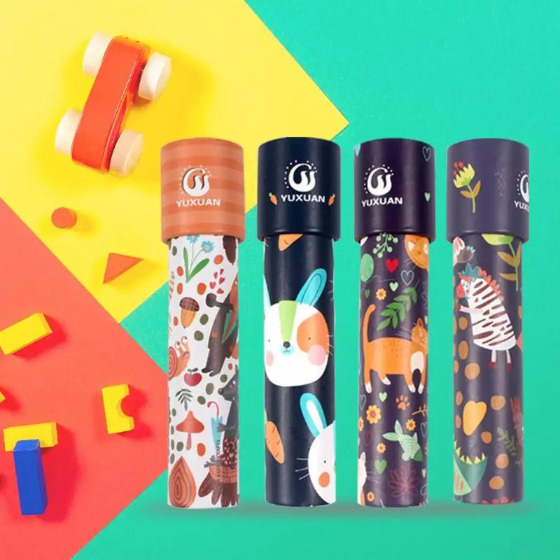 Classic Toys Kaleidoscope Rotating Magic Colorful World Toy For Children education Kids Puzzle Toy Gift Creativity Imagination