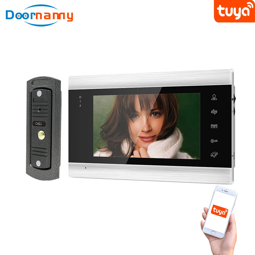 Doornanny Video Intercom System For Home Apartment Build-In Power Home Security Doorphone WiFi Doorlock Unlock Doorbell Video