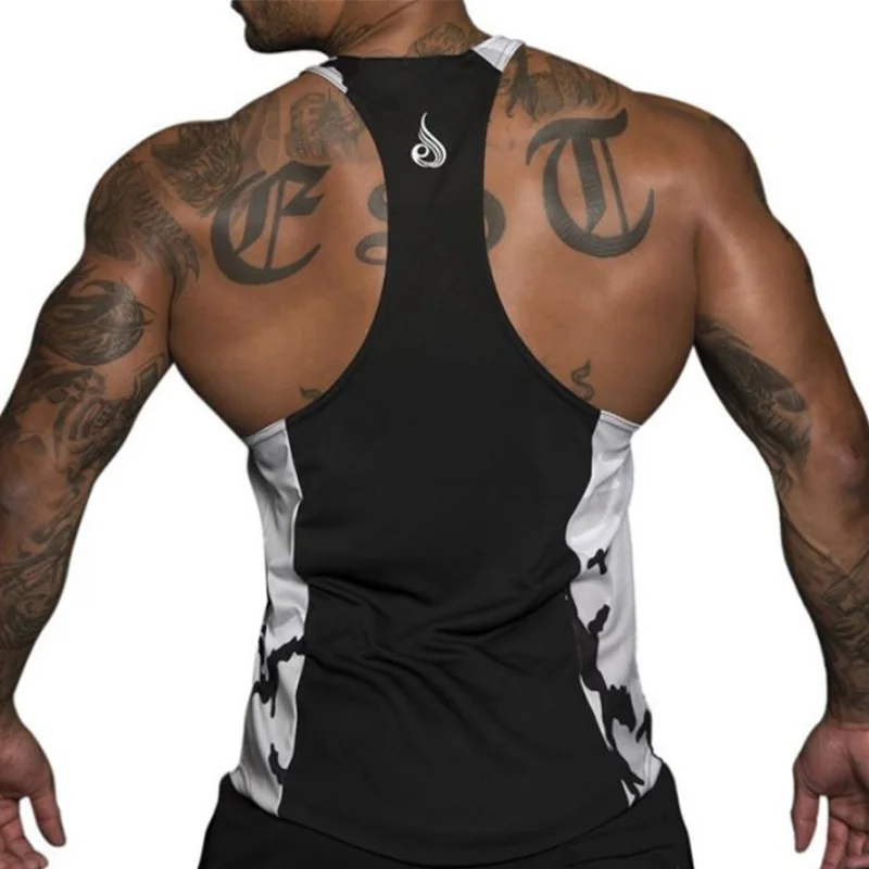 New Camouflage colors tank tops Men hipster funny cool Vest Letter printed male fashion O-neck casual singlets gym bodybuilding