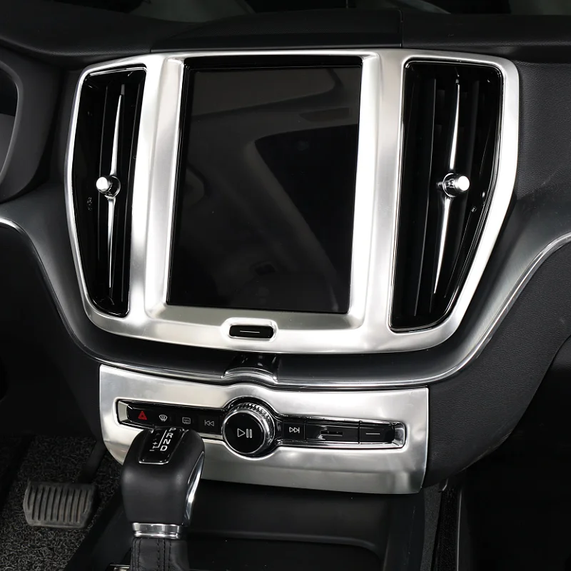 WELKINRY для Volvo XC60 2018 2019 2020 ABS Хромированная консоль навигатора проигрыватель экран