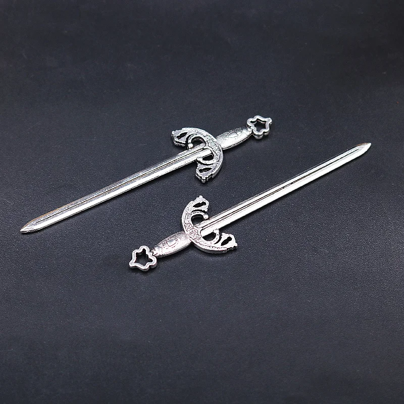 

5pcs Silver Plated Large Sword of Knight Pendant DIY Charm Retro Necklace Earrings Jewelry Crafts Metal Accessories 77*20mm P706