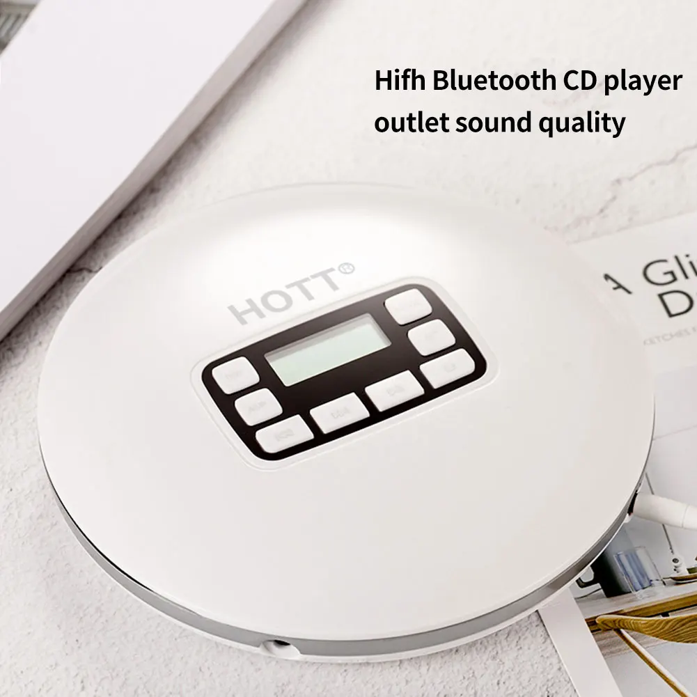 Домашний Bluetooth CD плеер светодиодный дисплей язык обучения разъем для наушников прослушивание музыки анти пропуск портативный беспроводной подарок для взрослых