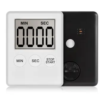 LCD Digital Kitchen Timer ทําอาหารแม่เหล็กนับถอยหลังจับเวลา Clear Loud Alarm Home Kitchen อุปกรณ์ทําอาหารขายส่ง 11